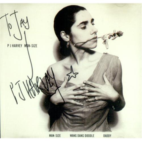 P.J. Harvey Man-Size - Autographed USA Promo 5